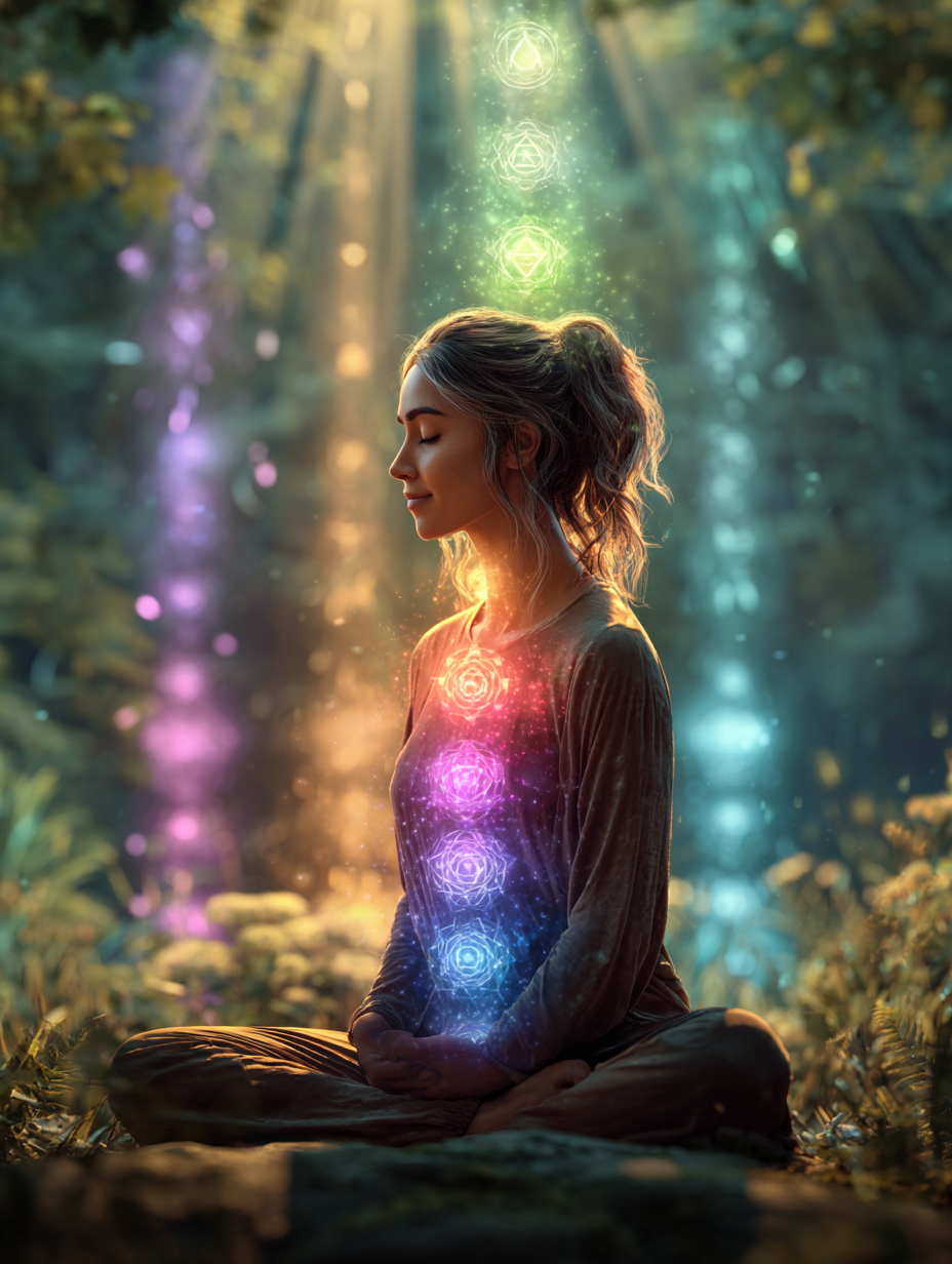 Geometría sagrada con luz